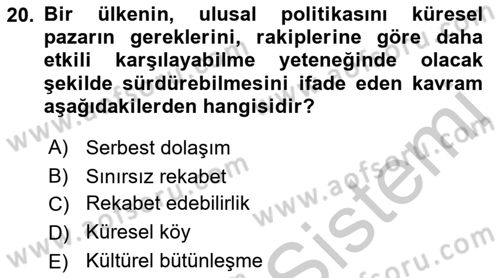 Dijital İletişim ve Yeni Medya Dersi 2018 - 2019 Yılı Yaz Okulu Sınav Soruları 20. Soru