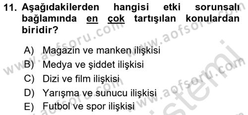 Dijital İletişim ve Yeni Medya Dersi 2021 - 2022 Yılı (Vize) Ara Sınav Soruları 11. Soru