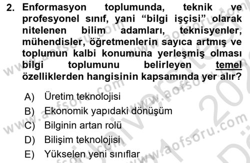 Dijital İletişim ve Yeni Medya Dersi 2021 - 2022 Yılı (Vize) Ara Sınav Soruları 2. Soru