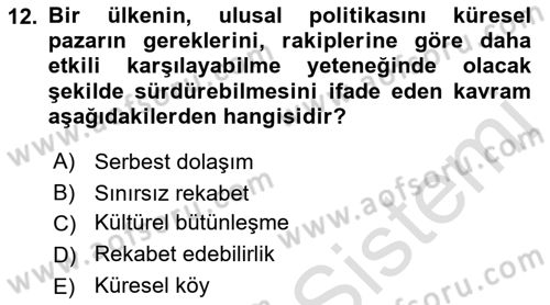 Dijital İletişim ve Yeni Medya Dersi 2021 - 2022 Yılı (Final) Dönem Sonu Sınav Soruları 12. Soru