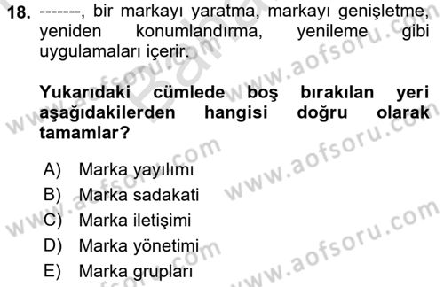 Dijital İletişim ve Yeni Medya Dersi 2021 - 2022 Yılı (Final) Dönem Sonu Sınav Soruları 18. Soru