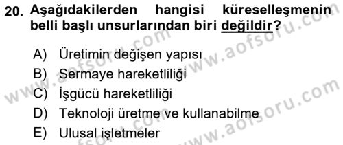 Dijital İletişim ve Yeni Medya Dersi 2021 - 2022 Yılı Yaz Okulu Sınav Soruları 20. Soru