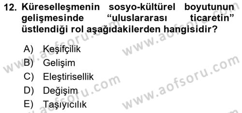 Dijital İletişim ve Yeni Medya Dersi 2022 - 2023 Yılı Yaz Okulu Sınav Soruları 12. Soru