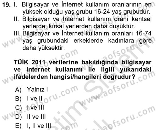 Dijital İletişim ve Yeni Medya Dersi 2023 - 2024 Yılı (Vize) Ara Sınav Soruları 19. Soru