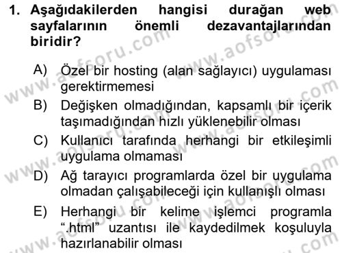 Dijital İletişim ve Yeni Medya Dersi 2023 - 2024 Yılı (Final) Dönem Sonu Sınav Soruları 1. Soru