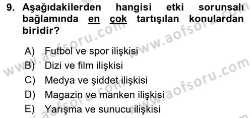 Dijital İletişim ve Yeni Medya Dersi 2023 - 2024 Yılı (Final) Dönem Sonu Sınav Soruları 9. Soru