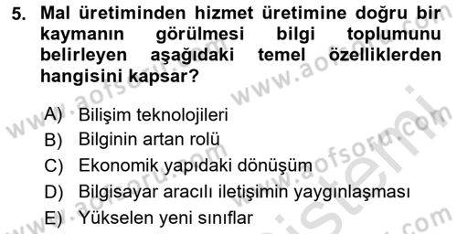 Dijital İletişim ve Yeni Medya Dersi 2024 - 2025 Yılı (Vize) Ara Sınav Soruları 5. Soru