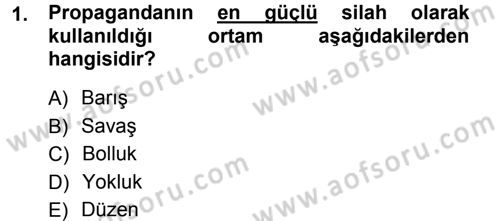 İkna Edici İletişim Dersi 2014 - 2015 Yılı (Vize) Ara Sınavı 1. Soru