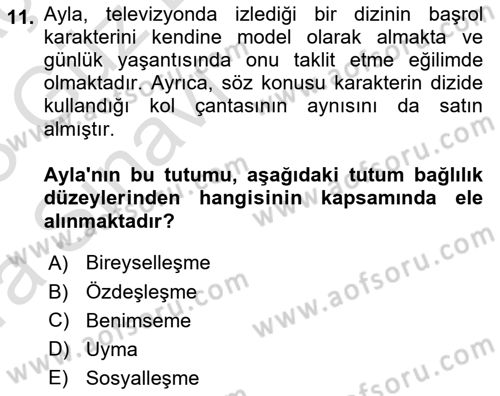 İkna Edici İletişim Dersi 2022 - 2023 Yılı (Vize) Ara Sınav Soruları 11. Soru