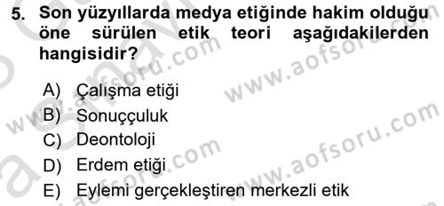 İkna Edici İletişim Dersi 2022 - 2023 Yılı (Vize) Ara Sınav Soruları 5. Soru
