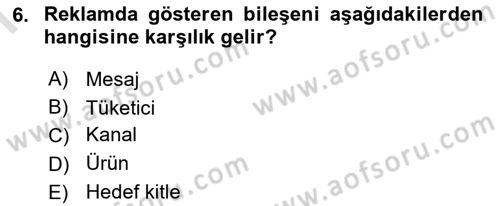 İkna Edici İletişim Dersi 2024 - 2025 Yılı (Final) Dönem Sonu Sınav Soruları 6. Soru