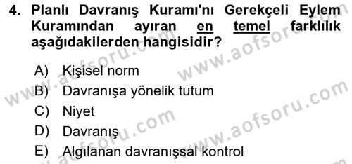İkna Edici İletişim Dersi 2025 - 2026 Yılı Yaz Okulu Sınav Soruları 4. Soru