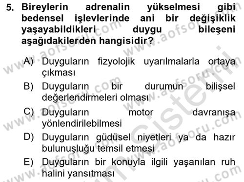 İkna Edici İletişim Dersi 2025 - 2026 Yılı Yaz Okulu Sınav Soruları 5. Soru