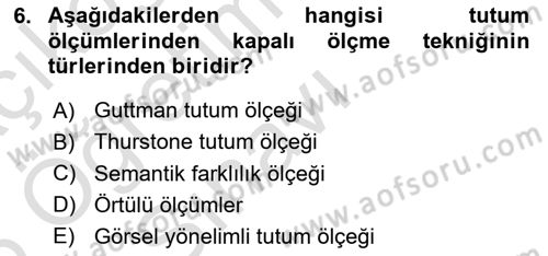 İkna Edici İletişim Dersi 2025 - 2026 Yılı Yaz Okulu Sınav Soruları 6. Soru