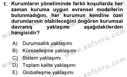 Kurumsal Kimlik Ve İmaj Yönetimi Dersi 2018 - 2019 Yılı Yaz Okulu Sınav Soruları 1. Soru