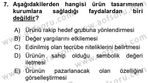 Kurumsal Kimlik Ve İmaj Yönetimi Dersi 2022 - 2023 Yılı Yaz Okulu Sınav Soruları 7. Soru