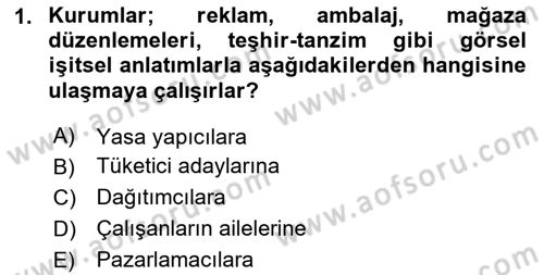 Kurumsal Kimlik Ve İmaj Yönetimi Dersi 2024 - 2025 Yılı (Final) Dönem Sonu Sınav Soruları 1. Soru