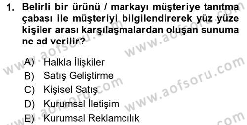 Kurumsal Kimlik Ve İmaj Yönetimi Dersi 2024 - 2025 Yılı Yaz Okulu Sınav Soruları 1. Soru