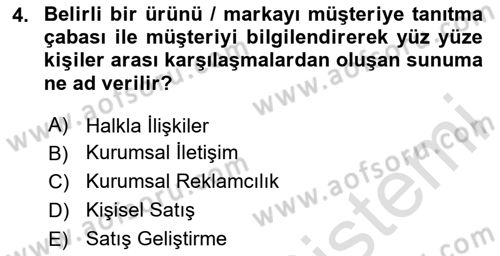 Kurumsal Kimlik Ve İmaj Yönetimi Dersi 2025 - 2026 Yılı (Vize) Ara Sınav Soruları 4. Soru
