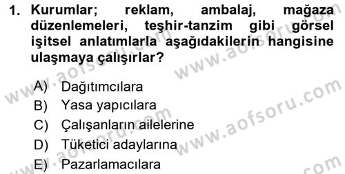 Kurumsal Kimlik Ve İmaj Yönetimi Dersi 2025 - 2026 Yılı (Final) Dönem Sonu Sınav Soruları 1. Soru
