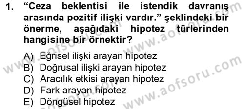 İletişim Araştırmaları Dersi 2013 - 2014 Yılı Tek Ders Sınav Soruları 1. Soru