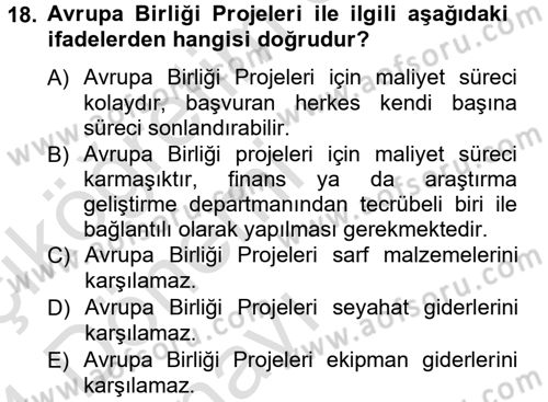 İletişim Araştırmaları Dersi 2013 - 2014 Yılı Tek Ders Sınav Soruları 18. Soru