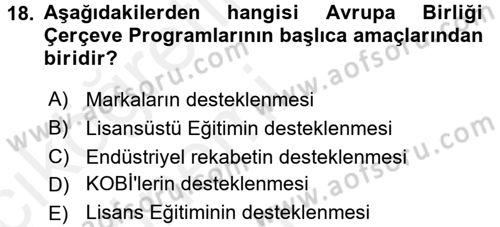 İletişim Araştırmaları Dersi 2015 - 2016 Yılı Tek Ders Sınavı 18. Soru