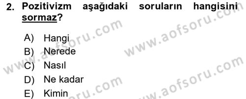 İletişim Araştırmaları Dersi 2016 - 2017 Yılı (Vize) Ara Sınav Soruları 2. Soru