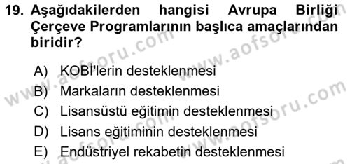 İletişim Araştırmaları Dersi 2018 - 2019 Yılı 3 Ders Sınav Soruları 19. Soru