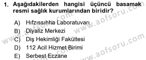Sağlık Kurumlarında İletişim Dersi 2017 - 2018 Yılı 3 Ders Sınav Soruları 1. Soru