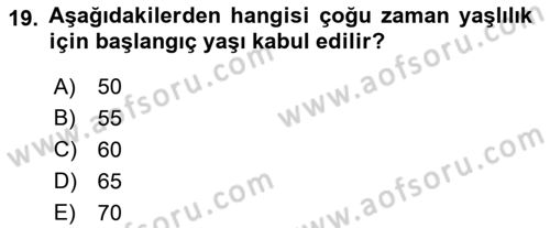 Sağlık Kurumlarında İletişim Dersi 2018 - 2019 Yılı (Vize) Ara Sınav Soruları 19. Soru