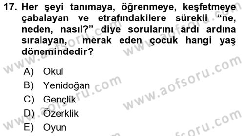 Sağlık Kurumlarında İletişim Dersi 2021 - 2022 Yılı (Vize) Ara Sınav Soruları 17. Soru
