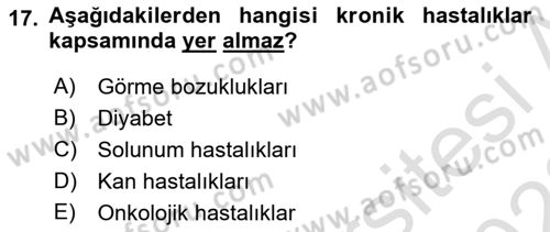 Sağlık Kurumlarında İletişim Dersi 2021 - 2022 Yılı Yaz Okulu Sınav Soruları 17. Soru