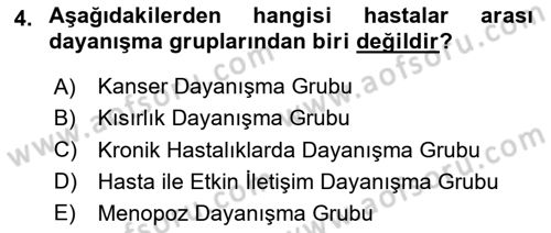 Sağlık Kurumlarında İletişim Dersi 2023 - 2024 Yılı (Final) Dönem Sonu Sınav Soruları 4. Soru