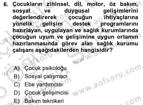 Sağlık Kurumlarında İletişim Dersi 2024 - 2025 Yılı (Vize) Ara Sınav Soruları 6. Soru