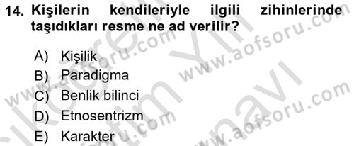 Sağlık Kurumlarında İletişim Dersi 2025 - 2026 Yılı (Vize) Ara Sınav Soruları 14. Soru