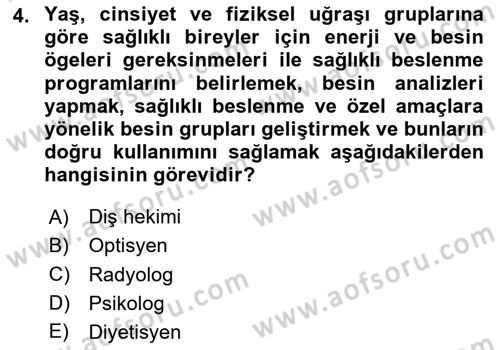 Sağlık Kurumlarında İletişim Dersi 2025 - 2026 Yılı Yaz Okulu Sınav Soruları 4. Soru