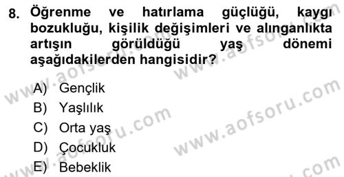 Sağlık Kurumlarında İletişim Dersi 2025 - 2026 Yılı Yaz Okulu Sınav Soruları 8. Soru