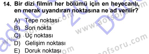 İletişim Ortamları Tasarımı Dersi 2012 - 2013 Yılı (Final) Dönem Sonu Sınav Soruları 14. Soru