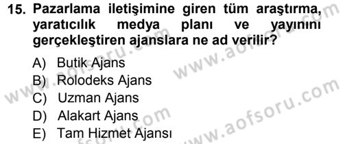 İletişim Ortamları Tasarımı Dersi 2012 - 2013 Yılı (Final) Dönem Sonu Sınav Soruları 15. Soru