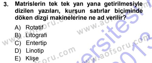 İletişim Ortamları Tasarımı Dersi 2012 - 2013 Yılı (Final) Dönem Sonu Sınav Soruları 3. Soru