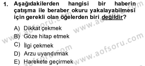 İletişim Ortamları Tasarımı Dersi 2013 - 2014 Yılı (Final) Dönem Sonu Sınav Soruları 1. Soru