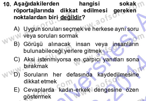 İletişim Ortamları Tasarımı Dersi 2013 - 2014 Yılı (Final) Dönem Sonu Sınav Soruları 10. Soru