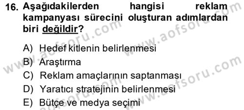 İletişim Ortamları Tasarımı Dersi 2013 - 2014 Yılı (Final) Dönem Sonu Sınav Soruları 16. Soru