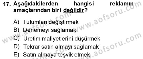 İletişim Ortamları Tasarımı Dersi 2013 - 2014 Yılı (Final) Dönem Sonu Sınav Soruları 17. Soru