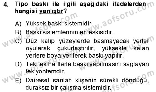 İletişim Ortamları Tasarımı Dersi 2013 - 2014 Yılı (Final) Dönem Sonu Sınav Soruları 4. Soru