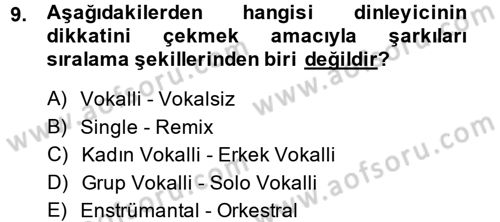 İletişim Ortamları Tasarımı Dersi 2013 - 2014 Yılı (Final) Dönem Sonu Sınav Soruları 9. Soru
