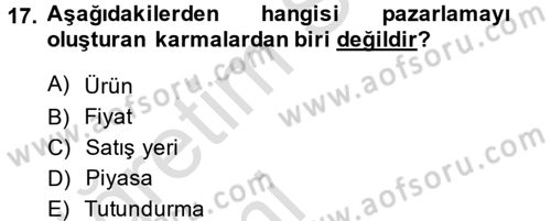 İletişim Ortamları Tasarımı Dersi 2013 - 2014 Yılı Tek Ders Sınav Soruları 17. Soru