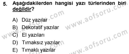 İletişim Ortamları Tasarımı Dersi 2013 - 2014 Yılı Tek Ders Sınav Soruları 5. Soru