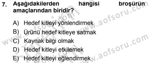 İletişim Ortamları Tasarımı Dersi 2013 - 2014 Yılı Tek Ders Sınav Soruları 7. Soru